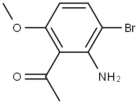 1-(2-Amino-3-bromo-6-methoxy-phenyl)-ethanone Struktur