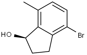 (R)-4-Bromo-2,3-dihydro-7-methyl-1H-inden-1-ol Struktur