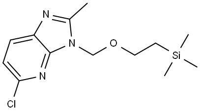 5-Chloro-2-methyl-3-[[2-(trimethylsilyl)ethoxy]methyl]-3H-imidazo[4,5-b]pyridine Struktur