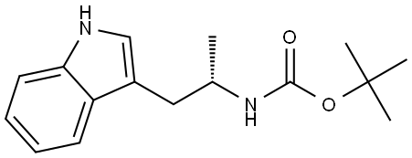 (S)-tert-butyl (1-(1H-indol-3-yl)propan-2-yl)carbamate Struktur