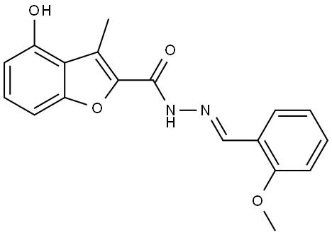 4-Hydroxy-3-methyl-2-benzofurancarboxylic acid (2E)-2-[(2-methoxyphenyl)methylen... Struktur