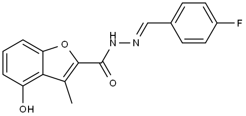 4-Hydroxy-3-methyl-2-benzofurancarboxylic acid (2E)-2-[(4-fluorophenyl)methylene... Struktur