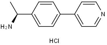 (S)-1-(4-(pyridin-4-yl)phenyl)ethan-1-amine hydrochloride Struktur