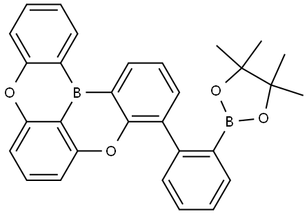 3-(2-(4,4,5,5-TETRAMETHYL-1,3,2-DIOXABOROLANE-2-YL)PHENYL)-5,9-DIOXA-13B-BORANAPHTHO[3,2,1-DE]ANTHRACENE 結(jié)構(gòu)式