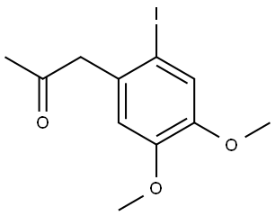 1-(2-iodo-4,5-dimethoxyphenyl)propan-2-one Struktur