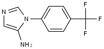 1-(4-(trifluoromethyl)phenyl)-1H-imidazol-5-amine Struktur