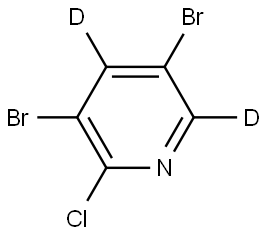 3,5-dibromo-2-chloropyridine-4,6-d2 Struktur