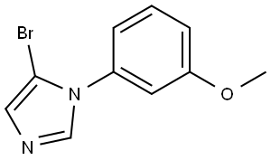 5-bromo-1-(3-methoxyphenyl)-1H-imidazole Struktur