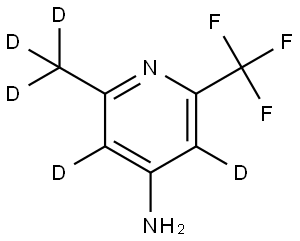 2-(methyl-d3)-6-(trifluoromethyl)pyridin-3,5-d2-4-amine|