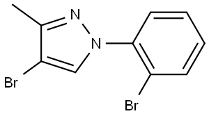 4-bromo-1-(2-bromophenyl)-3-methyl-1H-pyrazole Struktur