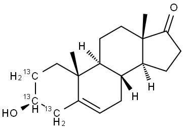 DEHYDROEPIANDROSTERONE (DHEA) (2,3,4-13C3, 99%) Struktur