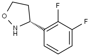 Isoxazolidine, 3-(2,3-difluorophenyl)-, (3R)- Struktur