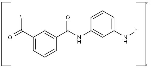 Poly(imino-1,3-phenyleneiminocarbonyl-1,3-phenylenecarbonyl) Struktur