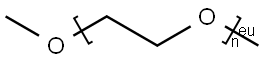 Polyethylene glycol dimethyl ether Struktur