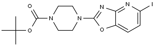 tert-butyl 4-(5-iodooxazolo[4,5-b]pyridin-2-yl)piperazine-1-carboxylate Struktur