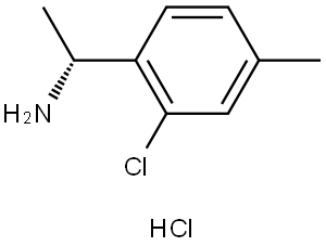 (R)-1-(2-Chloro-4-methylphenyl)ethan-1-amine hydrochloride Struktur