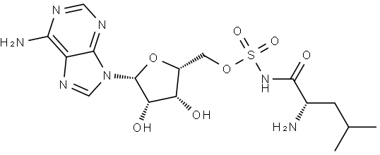 Leu-AMS R enantiomer Struktur