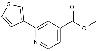 methyl 2-(thiophen-3-yl)isonicotinate Struktur