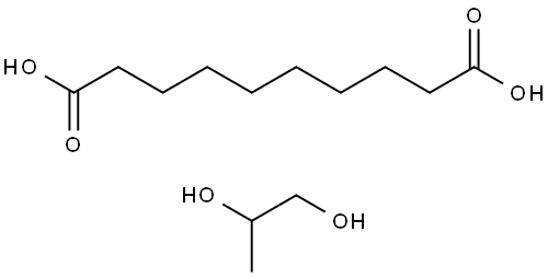 Decanedioic acid, polymer with 1,2-propanediol Struktur