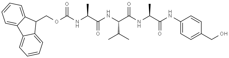 Fmoc-GGFG-PAB-OH Struktur