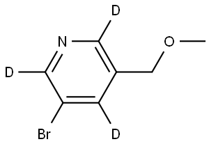 3-bromo-5-(methoxymethyl)pyridine-2,4,6-d3 Struktur