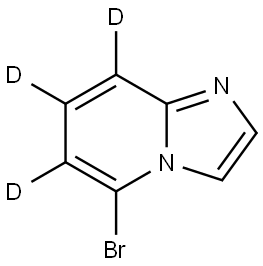 5-bromoimidazo[1,2-a]pyridine-6,7,8-d3 Struktur