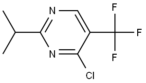 4-chloro-2-isopropyl-5-(trifluoromethyl)pyrimidine Struktur