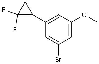 1-bromo-3-(2,2-difluorocyclopropyl)-5-methoxybenzene Struktur