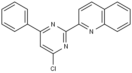 Quinoline, 2-(4-chloro-6-phenyl-2-pyrimidinyl)- Struktur