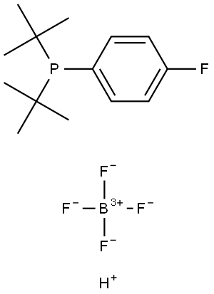 Phosphine, bis(1,1-dimethylethyl)(4-fluorophenyl)-, tetrafluoroborate(1-) (1:1) Struktur