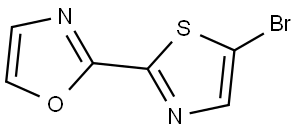 2-(5-bromothiazol-2-yl)oxazole Struktur