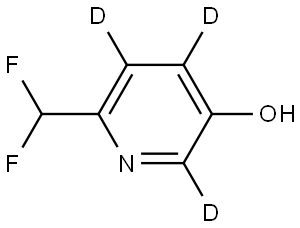 6-(difluoromethyl)pyridin-2,4,5-d3-3-ol Struktur