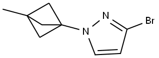 3-bromo-1-(3-methylbicyclo[1.1.1]pentan-1-yl)-1H-pyrazole Struktur