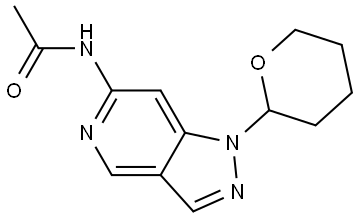 N-(1-Tetrahydro-2H-pyran-2-yl)-1H-pyrazolo[4,3-c]pyridin-6-yl)acetamide Structure