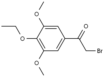 2-Bromo-1-(4-ethoxy-3,5-dimethoxyphenyl)ethanone Struktur