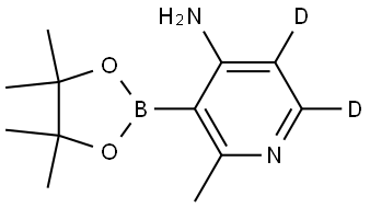 2-methyl-3-(4,4,5,5-tetramethyl-1,3,2-dioxaborolan-2-yl)pyridin-5,6-d2-4-amine Struktur