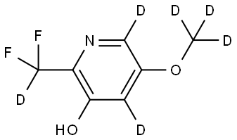 2-(difluoromethyl-d)-5-(methoxy-d3)pyridin-4,6-d2-3-ol Struktur