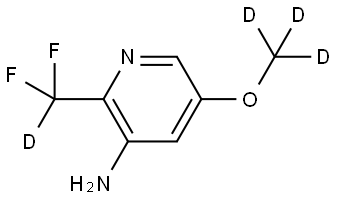 2-(difluoromethyl-d)-5-(methoxy-d3)pyridin-3-amine Struktur