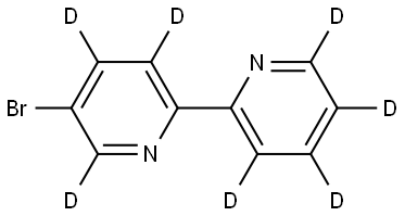 5-bromo-2,2'-bipyridine-3,3',4,4',5',6,6'-d7 Struktur