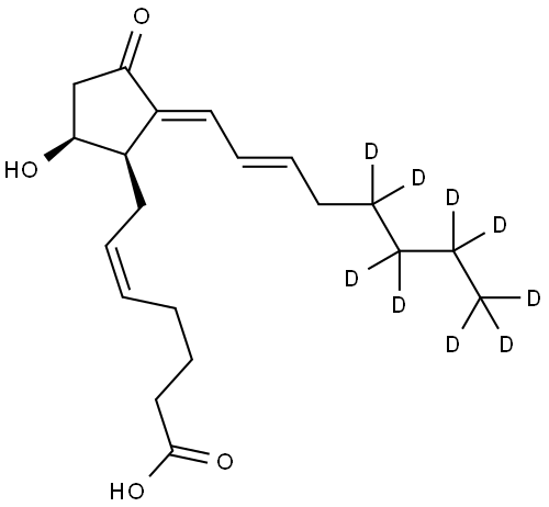 15-deoxy-Δ12,14-Prostaglandin D2-d9 Struktur