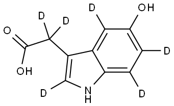 5-hydroxy Indole-3-acetic Acid-d6 Struktur