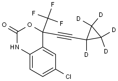 (±)-Efavirenz-d5 Struktur