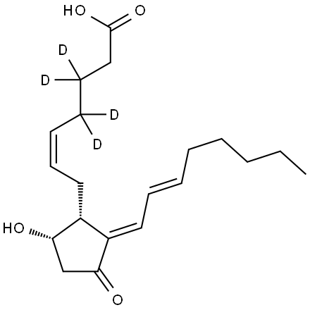 15-deoxy-Δ12,14-Prostaglandin D2-d4 Struktur