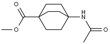 methyl 4-acetamidobicyclo[2.2.2]octane-1-carboxylate Struktur