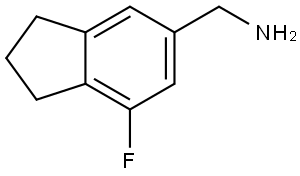 7-Fluoro-2,3-dihydro-1H-indene-5-methanamine Struktur