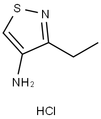 3-ethylisothiazol-4-amine hydrochloride Struktur