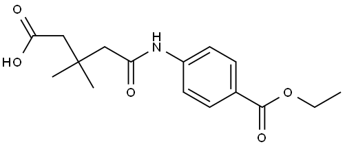 Benzoic acid, 4-[(4-carboxy-3,3-dimethyl-1-oxobutyl)amino]-, 1-ethyl ester