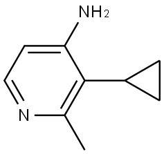 3-cyclopropyl-2-methylpyridin-4-amine Struktur