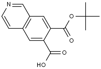 6,7-Isoquinolinedicarboxylic acid, 7-(1,1-dimethylethyl) ester Struktur