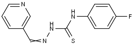 NICOTINALDEHYDE N-(4-FLUOROPHENYL)THIOSEMICARBAZONE Struktur